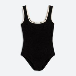 Gilli Estelle Square Neck Knit Bodysuit, Black, XL, NWT